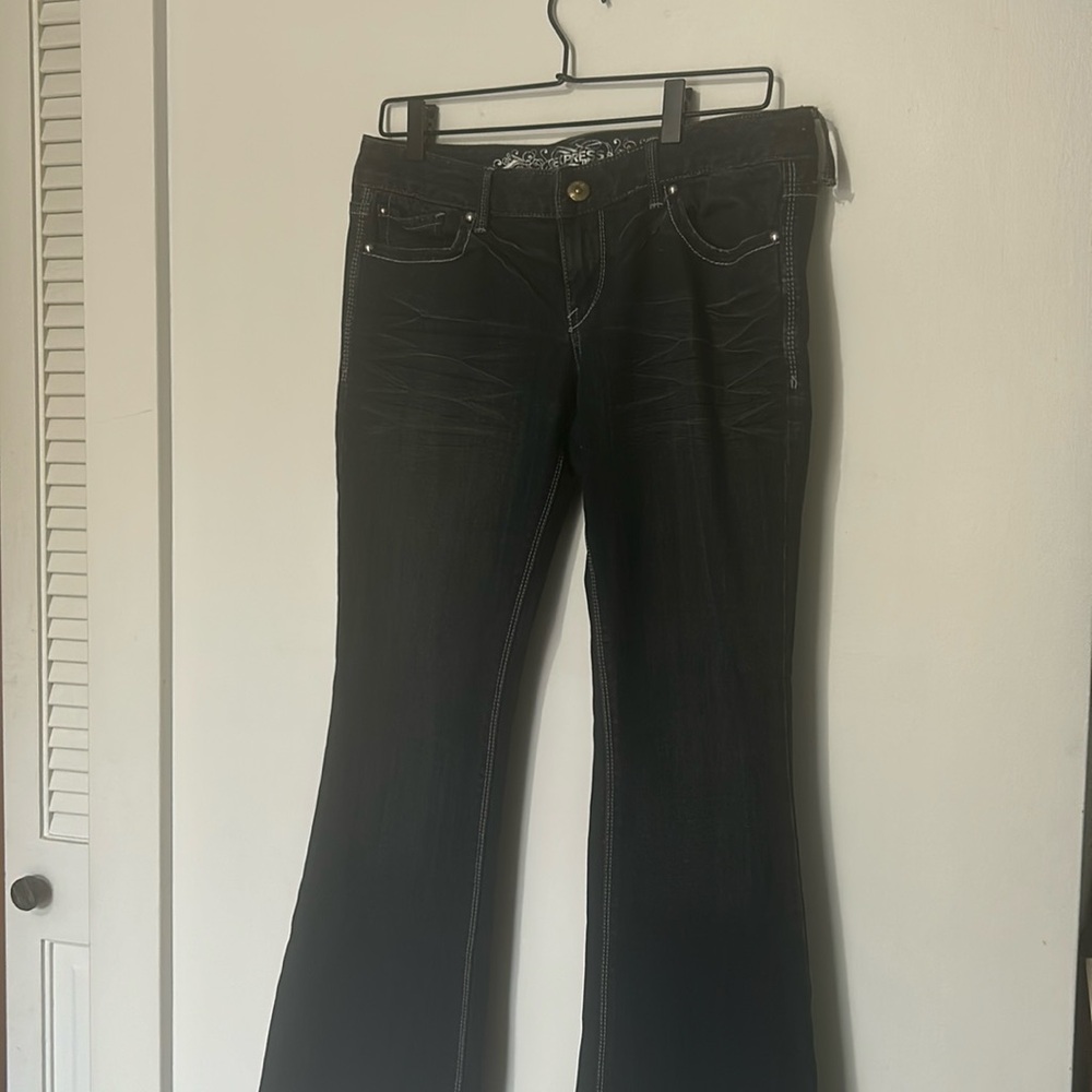 Dark washed boot cut